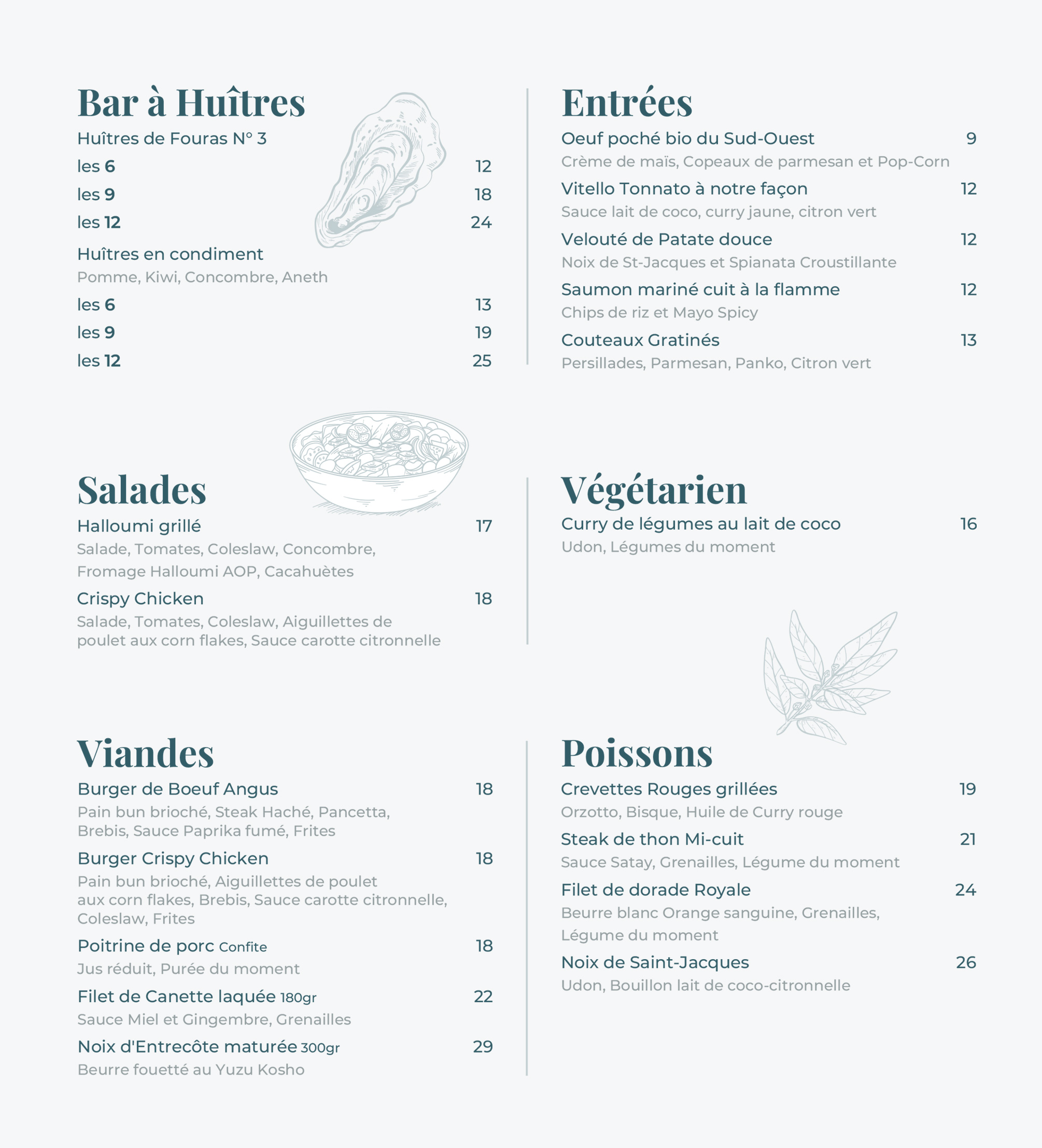 Carte Les Salines 2026