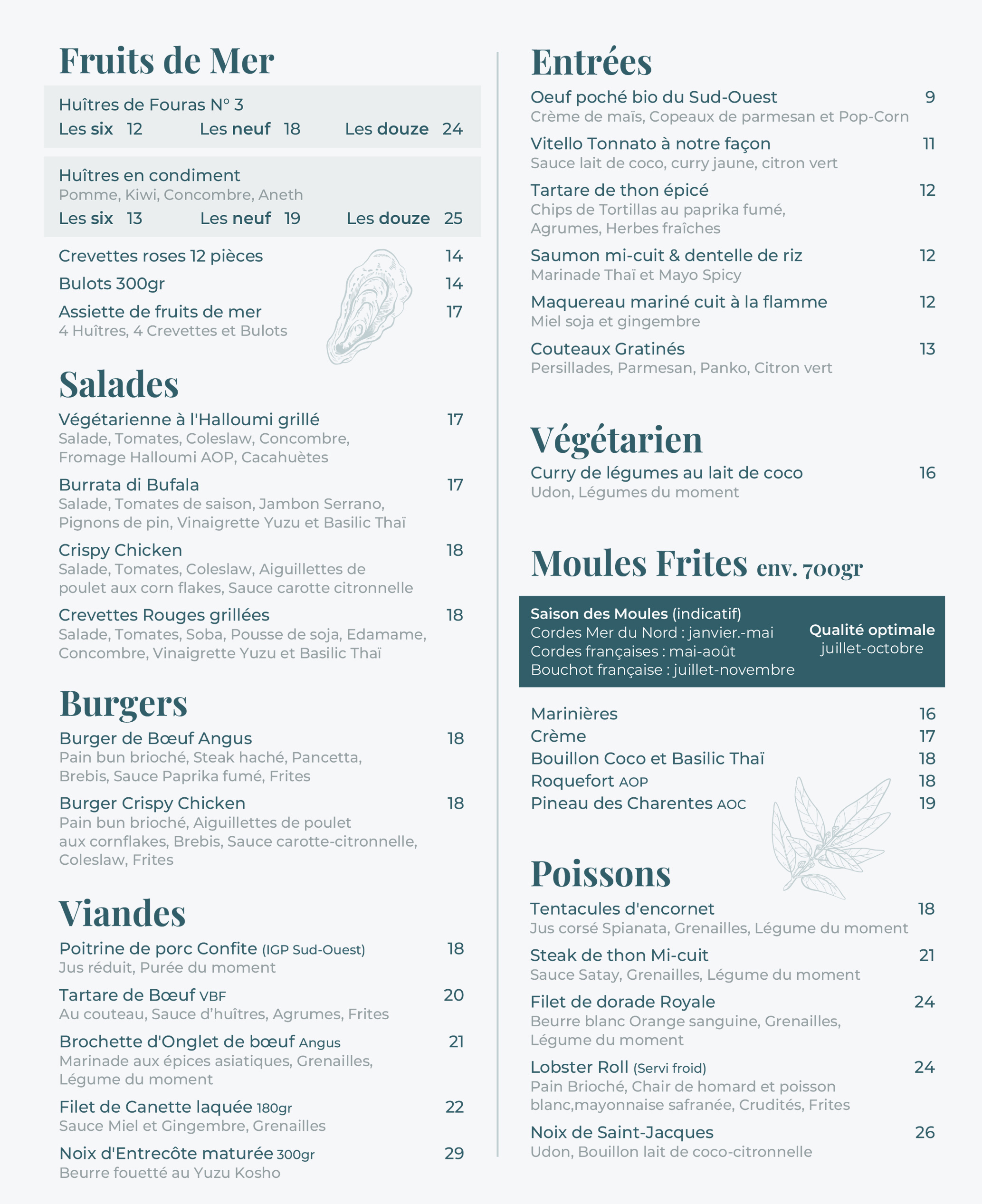 Carte Les Salines 2026